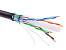 Информационный кабель экранированный F/UTP 4х2 CAT6, PE, чёрный