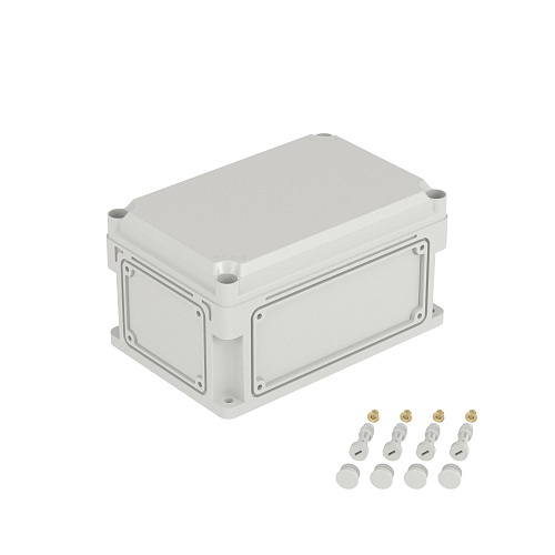 Корпус RAM box без МП 300х200х160 мм, с фланцами, непрозрачная крышка высотой 35 мм, IP66/IP67