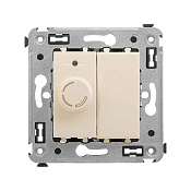 Диммер поворотный в стену, Avanti, ванильная дымка