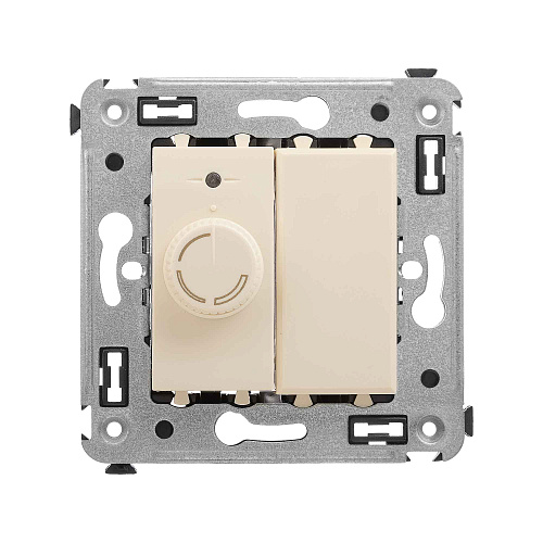 Диммер поворотный в стену, Avanti, ванильная дымка