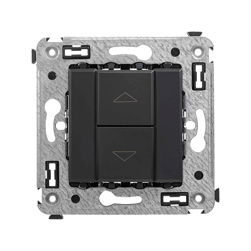 Механизм управления рольставней в стену, Avanti, черный матовый