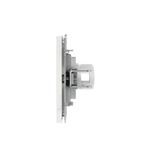 Компьютерная розетка RJ-45 без шторки, кат.5е двойная, KANT, белая магнолия