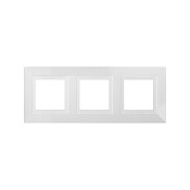 Рамка из металла 3 поста (6 мод.), Avanti, белая