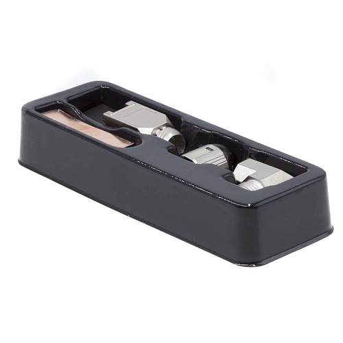 Коннектор полевого монтажа (Tool Less) 8P8C CAT 6A экранированный, с поворотным хвостовиком 45°