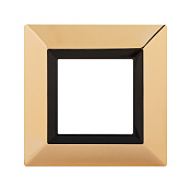 Рамка из металла 1 пост (2 мод.), Avanti, золотая