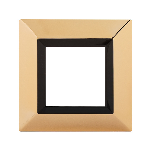 Рамка из металла 1 пост (2 мод.), Avanti, золотая