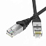Патч-корд экранированный Ultra SLIM CAT6A S/FTP 4х2, 30 AWG, LSZH, чёрный, 2м