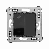 Диммер кнопочный в стену для LED ламп, Avanti, черный квадрат