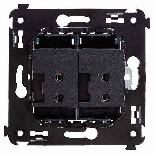 USB зарядное устройство в стену, "Avanti", "Закаленная сталь", 2.1 А