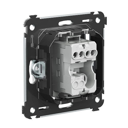 Выключатель одноклавишный в стену, Avanti, закаленная сталь