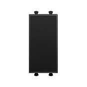 Заглушка модульная, Avanti, черный матовый, 1 модуль