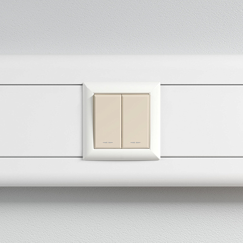 Выключатель модульный, Avanti, ванильная дымка, 1 модуль