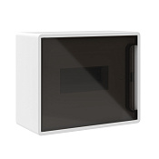 Щиток 8 мод настенный Фрейм (FRAME), белый, с тонированной дверцей, с 2 шинами  PEN на 6 и 8 отв.