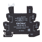 Колодка ультратонкая для реле серии RIS, вх. напр. 230V AC/DC, винт. клеммы