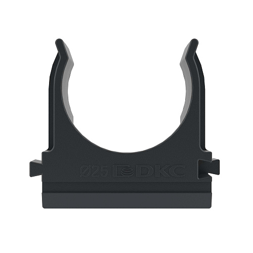 Держатель с защелкой, д.25мм, черный