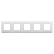 Рамка 5 постов (10 мод.), Avanti, белое облако