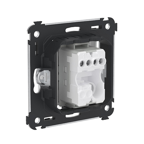 Кнопка одноклавишная в стену, Avanti, белое облако