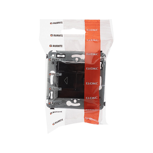 Механизм управления рольставней в стену, Avanti, черный квадрат