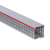 Короб перфорированный, серый RL6 40x40