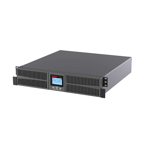 Онлайн ИБП ДКС серии Смолл Рэкмаунт (Small Rackmount), 2000 ВА/1800 Вт, 1/1, 6xIEC C13, 1хIEC C19, EPO, USB, RS-232, Rack 2U, з/у 6А, без АКБ