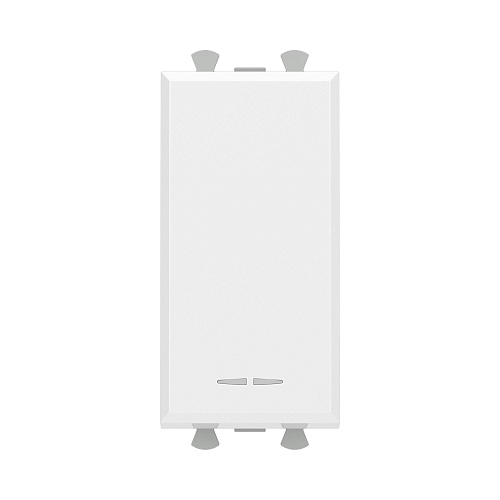 Переключатель модульный, Avanti, белое облако, 1 модуль