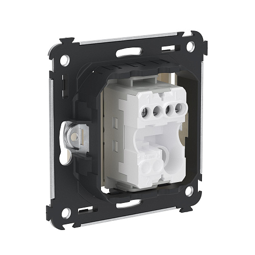 Кнопка одноклавишная в стену, Avanti, ванильная дымка