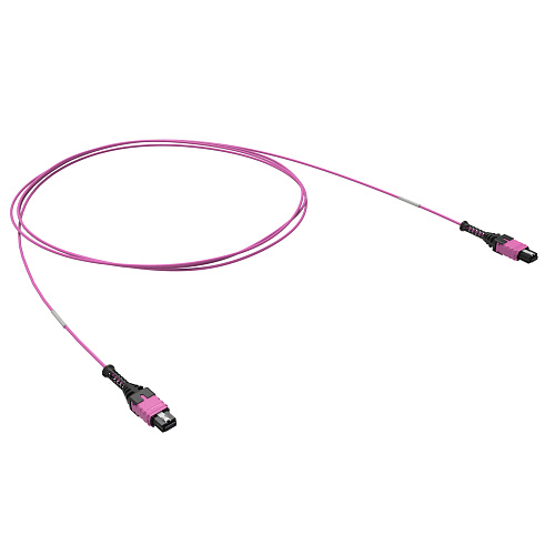  Патчкорд 12ОВ 50/125 OM4, 1xMTP PRO (12)/1xMTP PRO(12), 1м