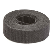 Хомут многоразовый, мягкий, на тканевой основе шириной 19мм, в рулоне22,8м, черный