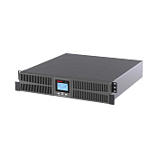 Онлайн ИБП ДКС серии Смолл Рэкмаунт (Small Rackmount), 1000 ВА/900 Вт, 1/1, 6xIEC C13, 1хIEC C19, EPO, USB, RS-232, Rack 2U, з/у 6А, без АКБ
