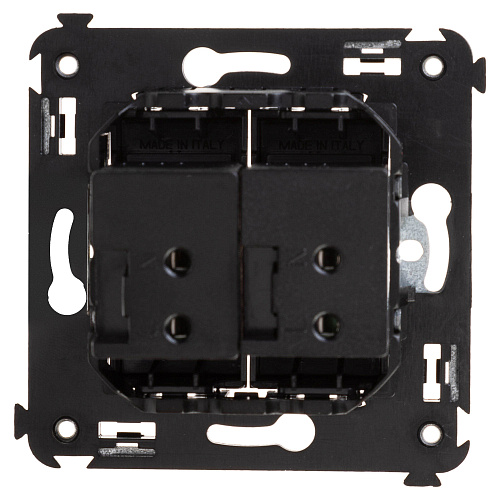 USB зарядное устройство в стену, "Avanti", "Черный матовый", 2.1 А