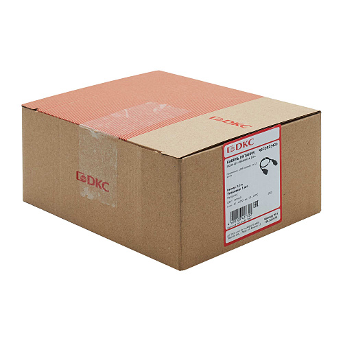 Кабель питания DKC, IEC320 C13 - IEC320 C14, 2,0м, 3х1,5мм