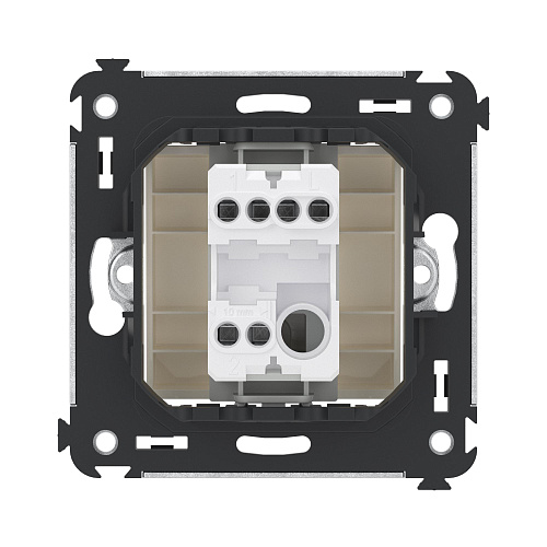 Переключатель одноклавишный в стену, Avanti, ванильная дымка