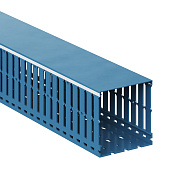 Короб перфорированный, синий RL12 100x100