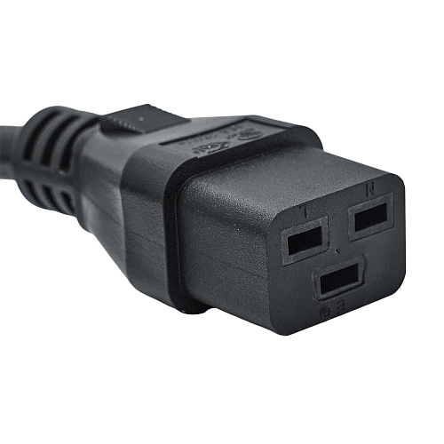 Кабель питания DKC, Sсhuko - IEC320 C19, 0,5м, 3х2,5мм