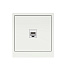 Компьютерная розетка RJ-45 без шторки, кат.6А одинарная,KANT, белая магнолия