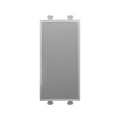 Заглушка модульная, Avanti, закаленная сталь, 1 модуль