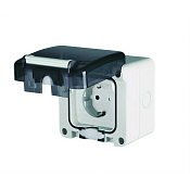 Розетка настенная. Защита IP66 с вставленной вилкой