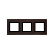 Рамка из натурального дерева 3 поста (6 мод.), Avanti, венге