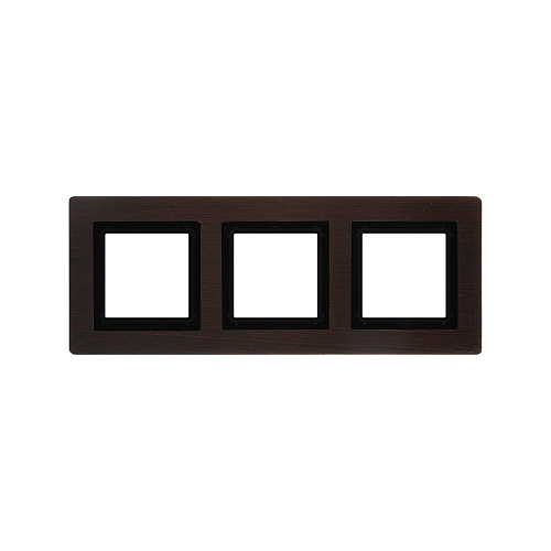 Рамка из натурального дерева 3 поста (6 мод.), Avanti, венге