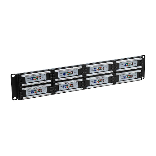 Патч-панель 19",2U,CAT5E, 48 портов RJ45, неэкранированная
