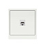 Компьютерная розетка RJ-45 без шторки, кат.5е одинарная, KANT, белая магнолия