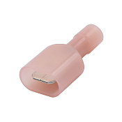 Наконечник плоский полностью изолир. (вилка) 0,25-1,5 кв.мм 6,3х0,8 мм (РППИ-П)