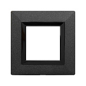 Рамка из металла 1 пост (2 мод.), Avanti, графитовая