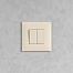 Выключатель двухклавишный в стену, Avanti, ванильная дымка