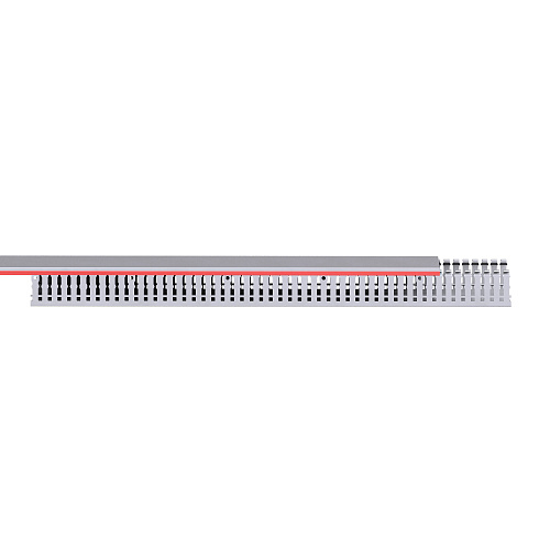 Короб перфорированный, серый RL6 80x40