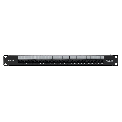 Патч-панель телефонная 19",1U,CAT3, 25 портов RJ45