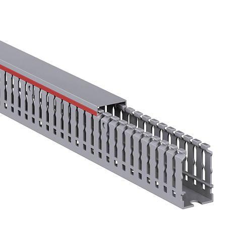 Короб перфорированный, серый RL6 25x40