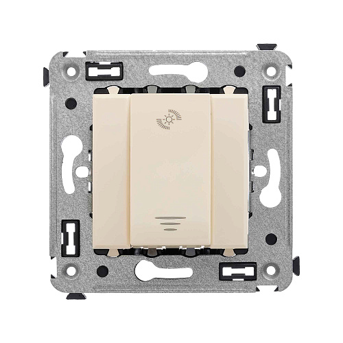 Диммер кнопочный в стену, Avanti, ванильная дымка