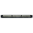 Патч-панель модульная 19", 1U, CAT6, 24 порта RJ45 Кейстоун (Keystone), экранированная