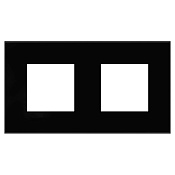 Рамка 2 поста (4 мод.), Avanti, черный квадрат